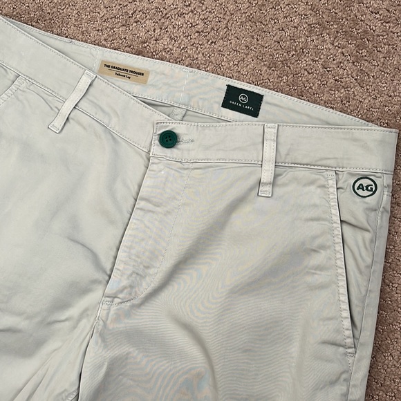 AG Adriano Goldschmied The Graduate Trousers Tailored Leg Pants Size 31R Gray - Picture 2 of 5